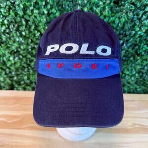 Vintage Polo Sport Pepsi Strapback Hat  Strap Back 90s PEPSY Ralph Lauren